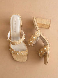 Oasis Society - Women's Helena Raffia Block Heel