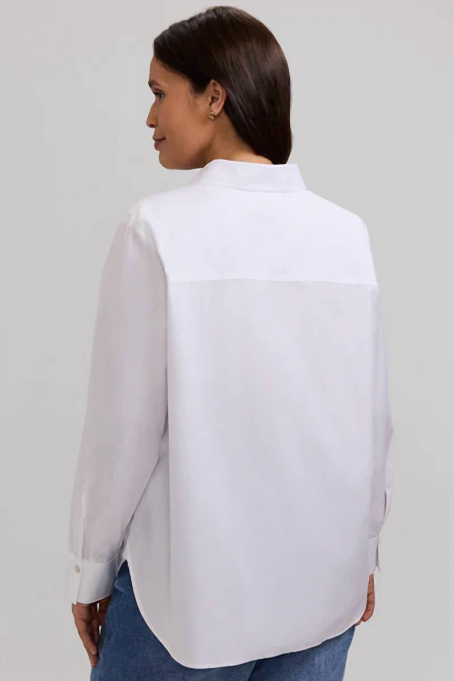 Foxcroft - Meghan No Iron Pinpoint Long Sleeve Shirt