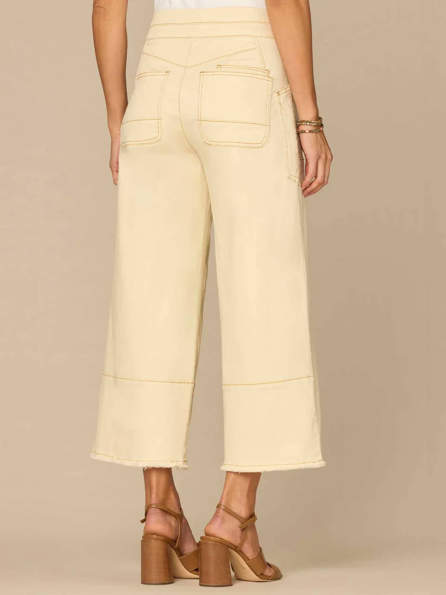 Democracy - Ab Solution Skyrise Cropped Wide Leg Jeans