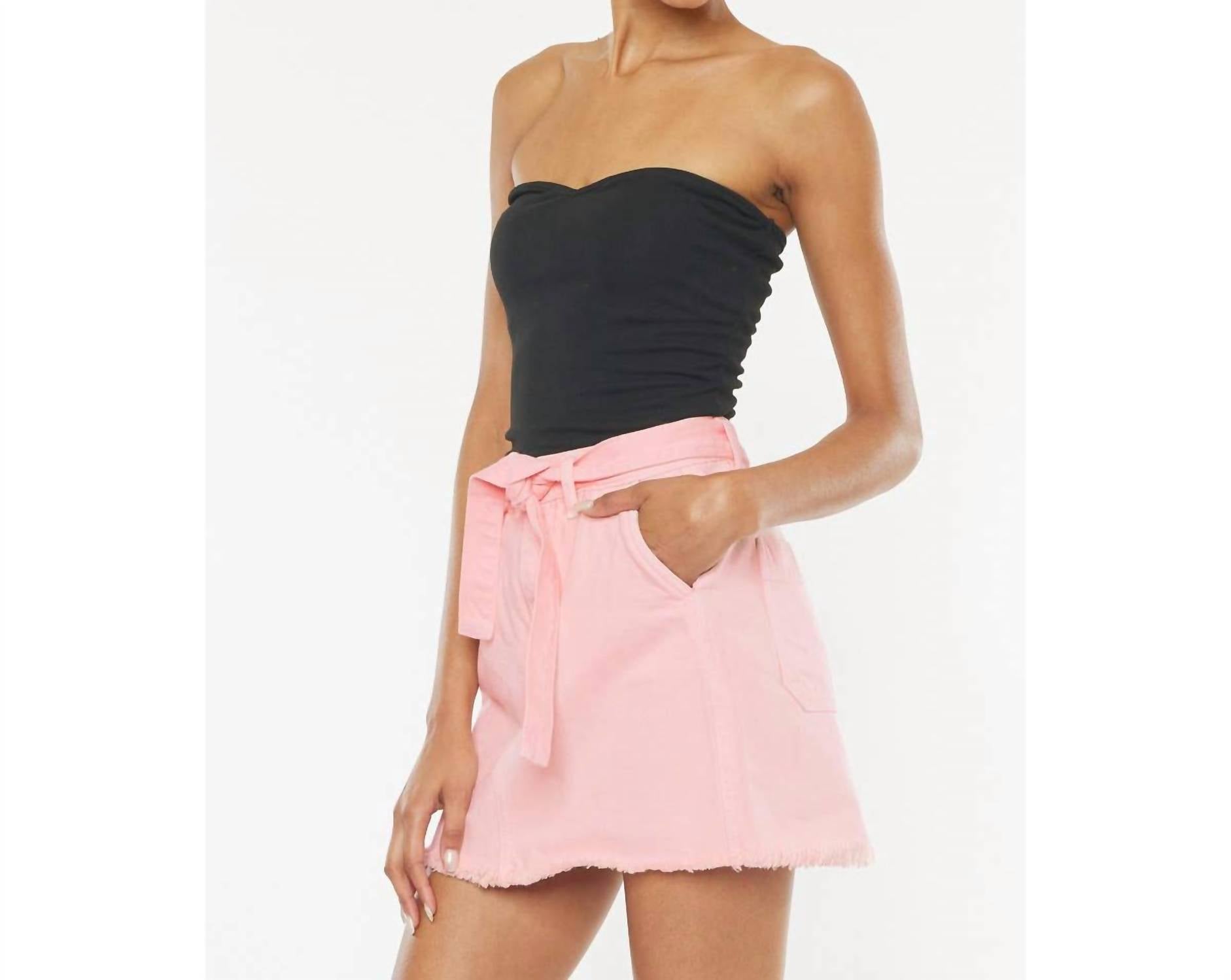 Kancan - Mid Rise A-line Mini Skirt