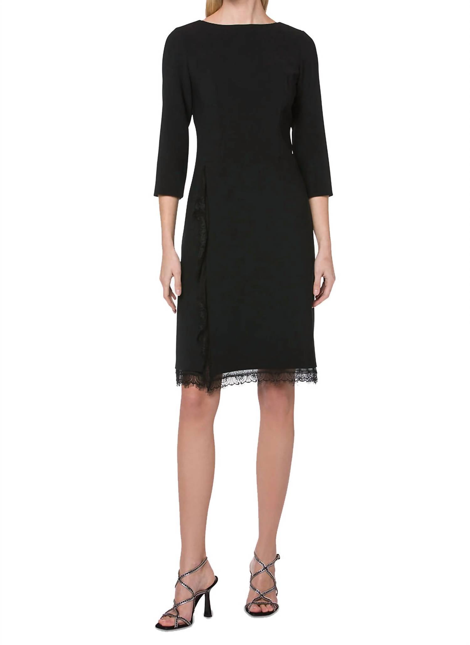 Alberta Ferretti - Cady Long Sleeve Knee Length Dress
