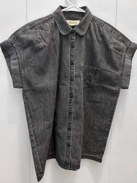 Madewell - Denim Rolled Short Sleeve Shirt