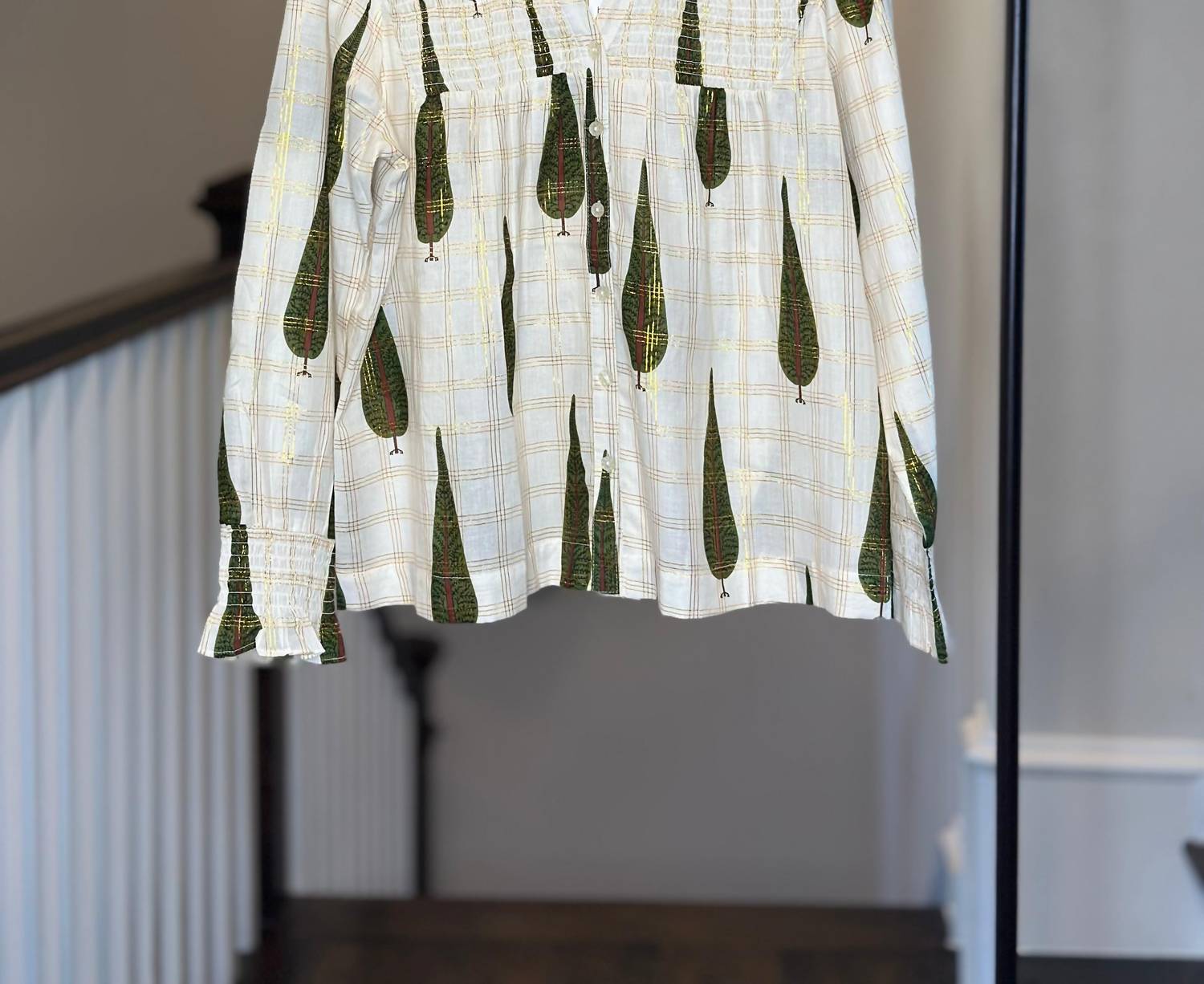 Ivy Jane - Metallic Plaid Tree Top