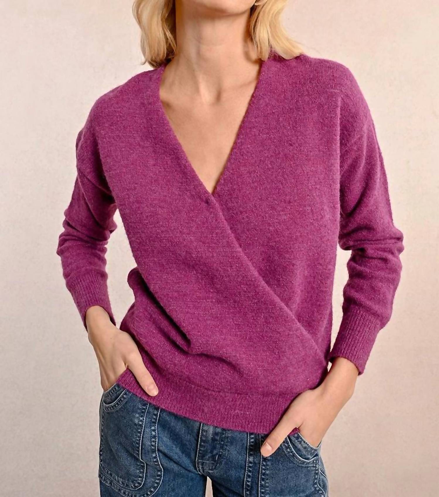 Molly Bracken - Soft Knit Wrap Sweater