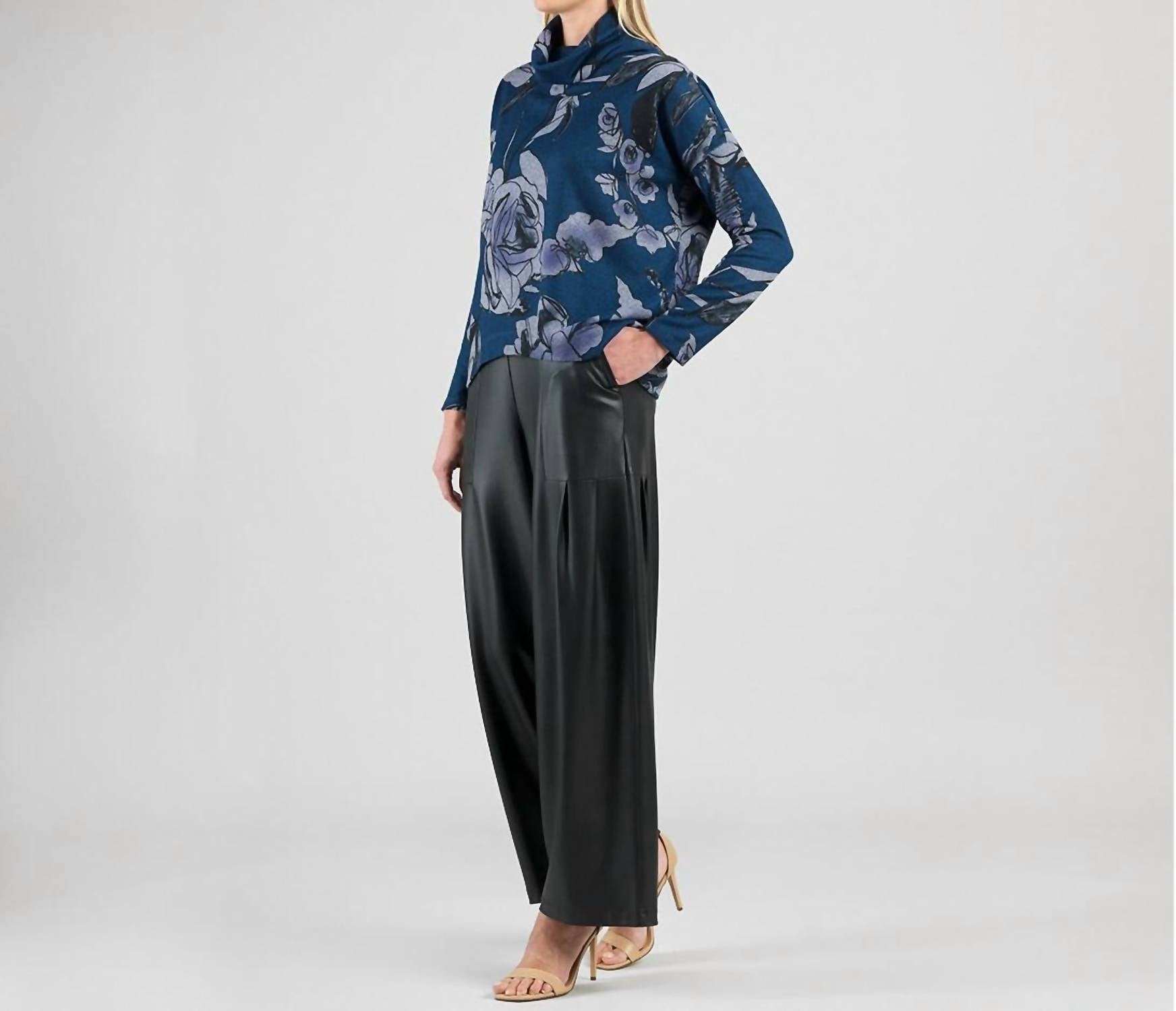 Clara Sun Woo - Rose Sketch Soft Turtleneck Sweater