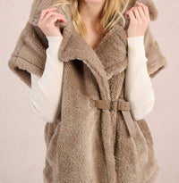 Molly Bracken - Faux Fur Sleeveless Jacket
