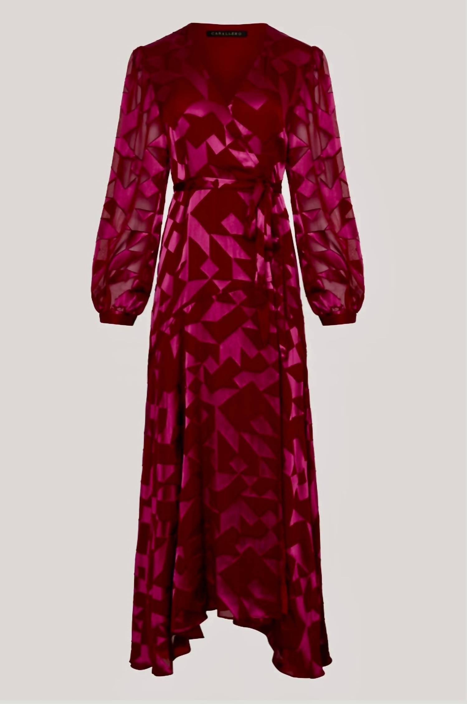 CABALLERO London Gown in cabernet - women's dress - view 5