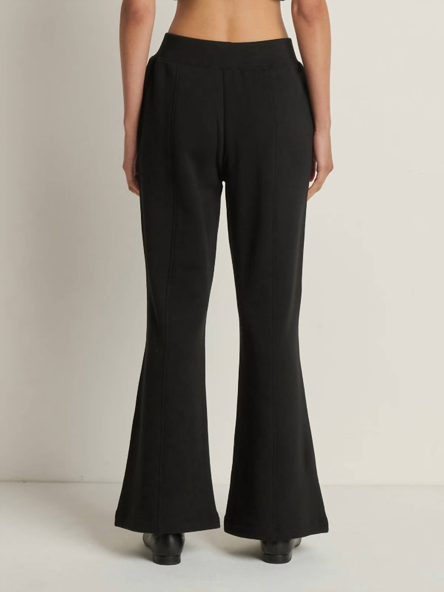 Nation LTD Reece Sweatpant in jet black 1 - women's pants - alternate view