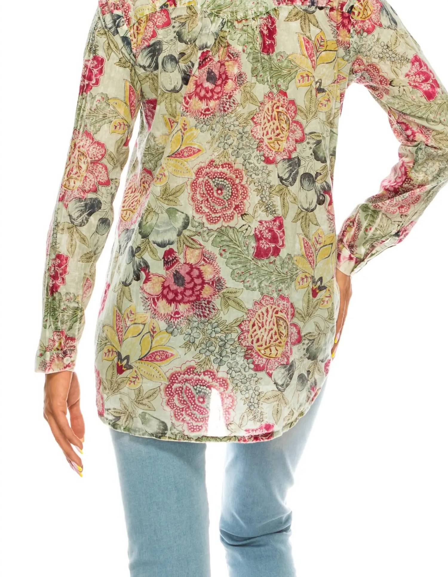 Magazine Clothing - Floral Printed Button-Down Shirt
