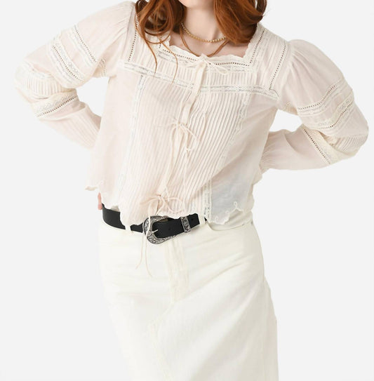 Loveshackfancy - Sanra Embroidered Blouse