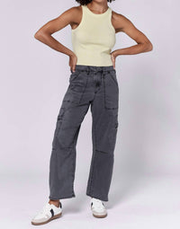 Dear John Denim - Lasso High Rise Cropped Baggy Fit Pants