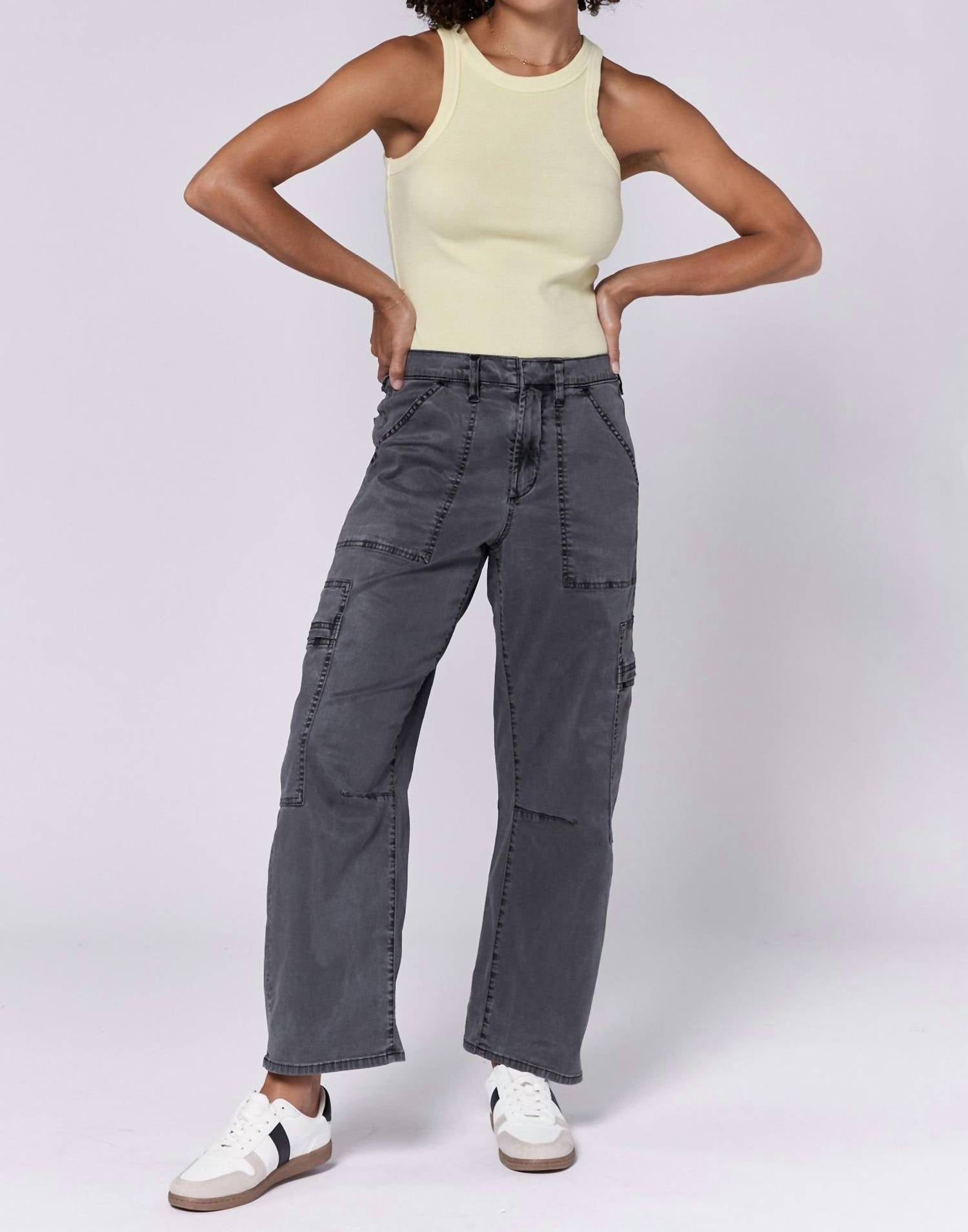 Dear John Denim - Lasso High Rise Cropped Baggy Fit Pants