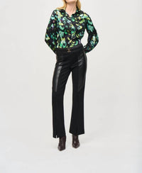 Joseph Ribkoff - Abstract Print Button-down Blouse