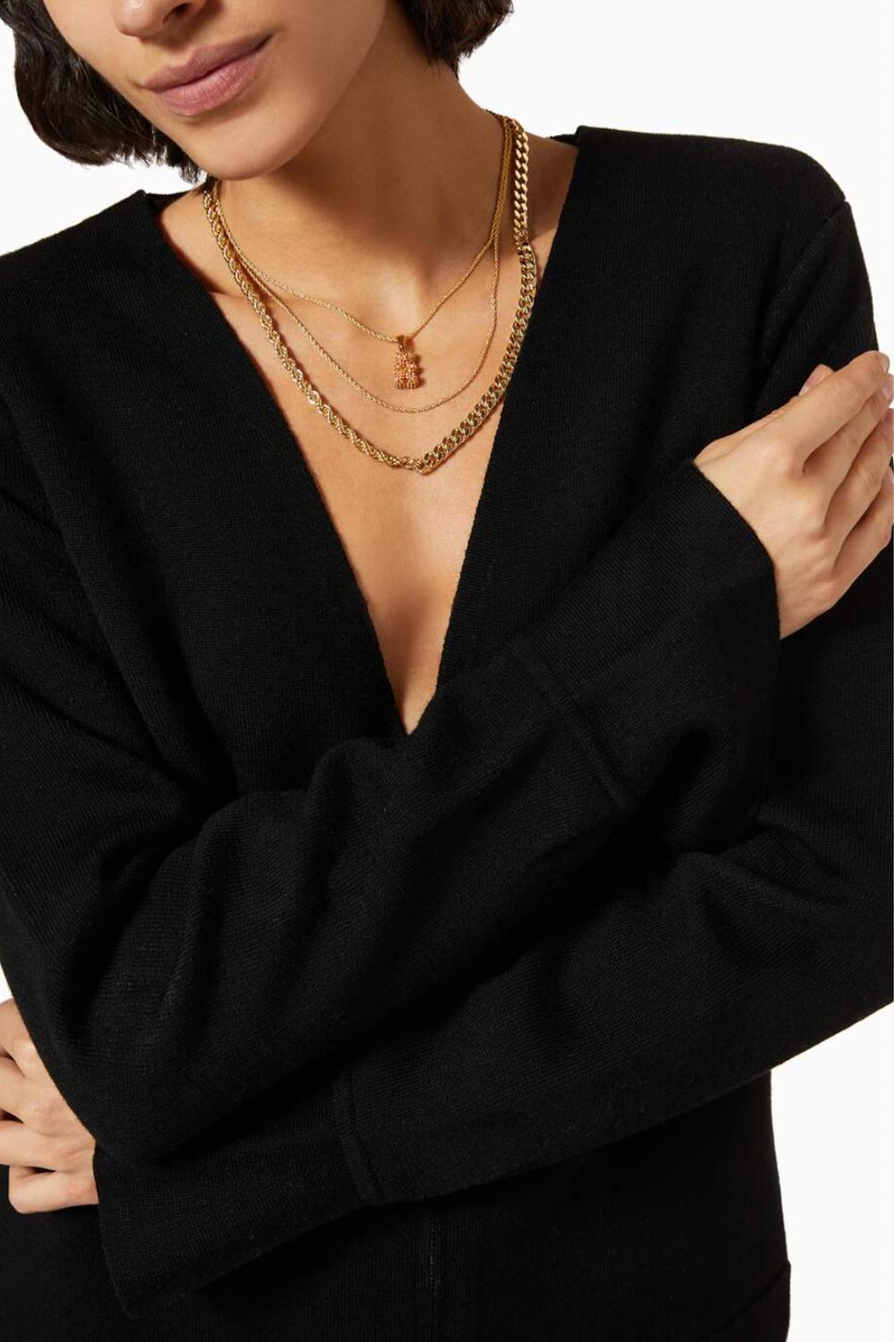DOUBLE ROPE CHAIN NECKLACE