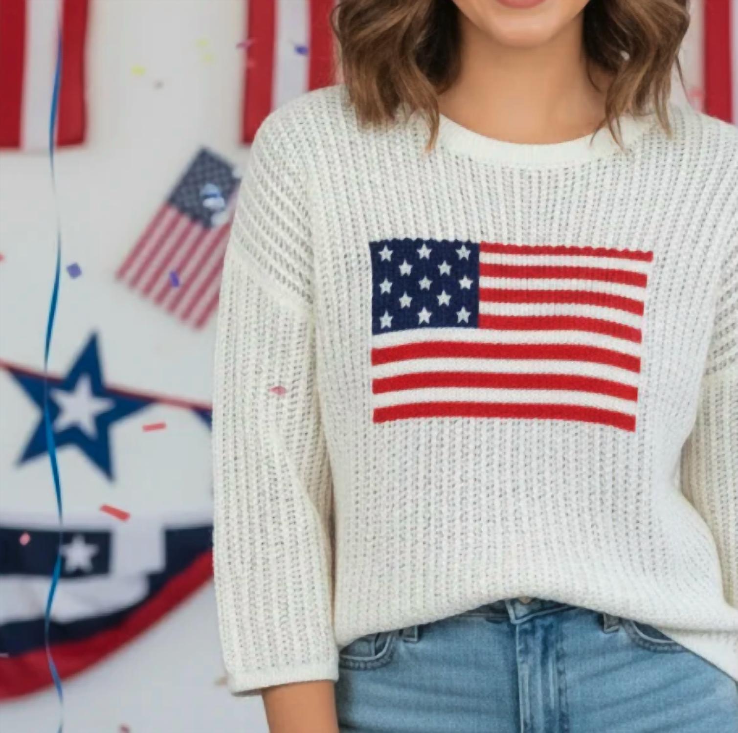 Simply Southern - American Flag Sweater