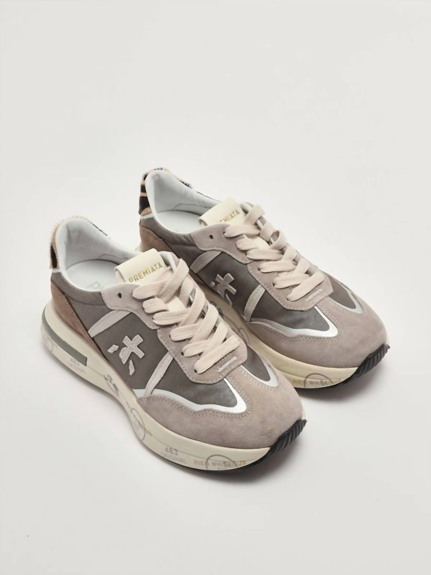 PREMIATA Women's Cassie Sneakers in turtledove - women's sneaker - alternate view