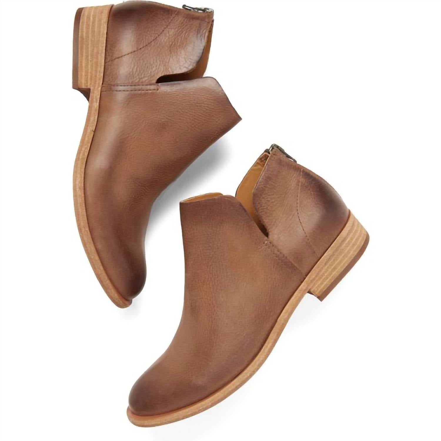 KORK-EASE Women's Renny Ankle Boots in taupe - women's shoe - detail view