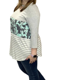 Honeyme - Color Block Tunic Top