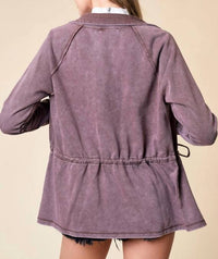 Doe And Rae - Zip Up Front Knit Jacket