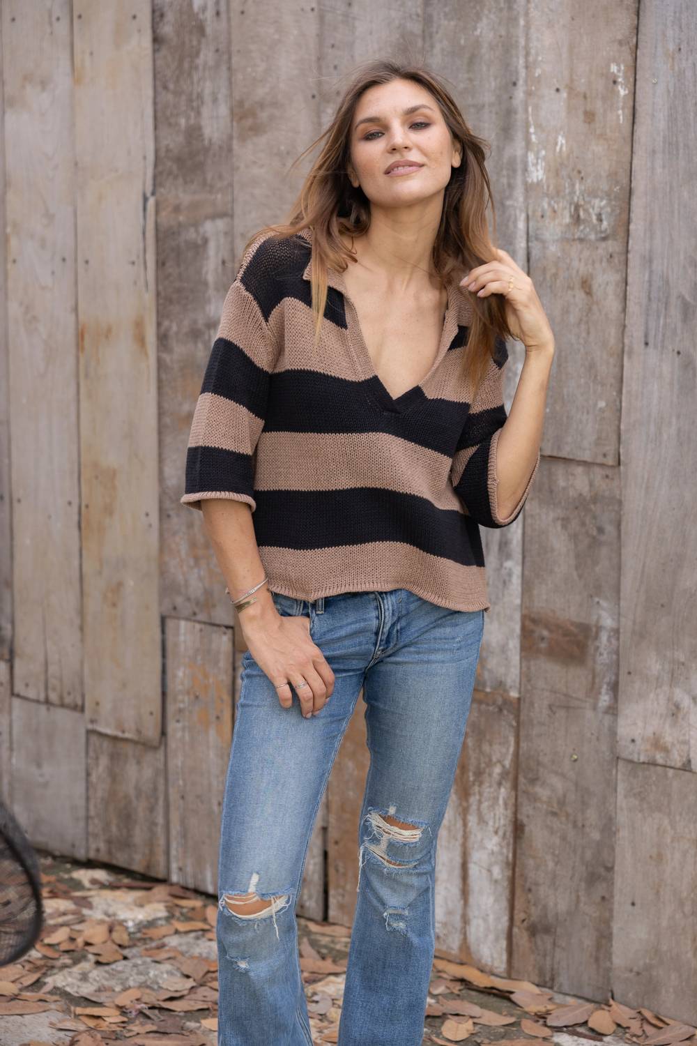 Wooden Ships - Tasha Polo Half Sleeve Top