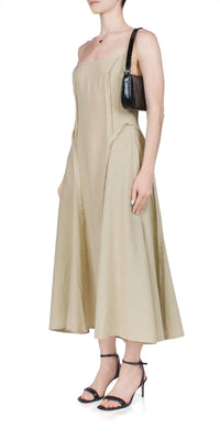 CIAO LUCIA Rosalba Dress in sand - women's dress - alternate view