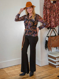 Johnny Was Women's Devin Button Down Shirt in ginnie - women's blouse - alternate view