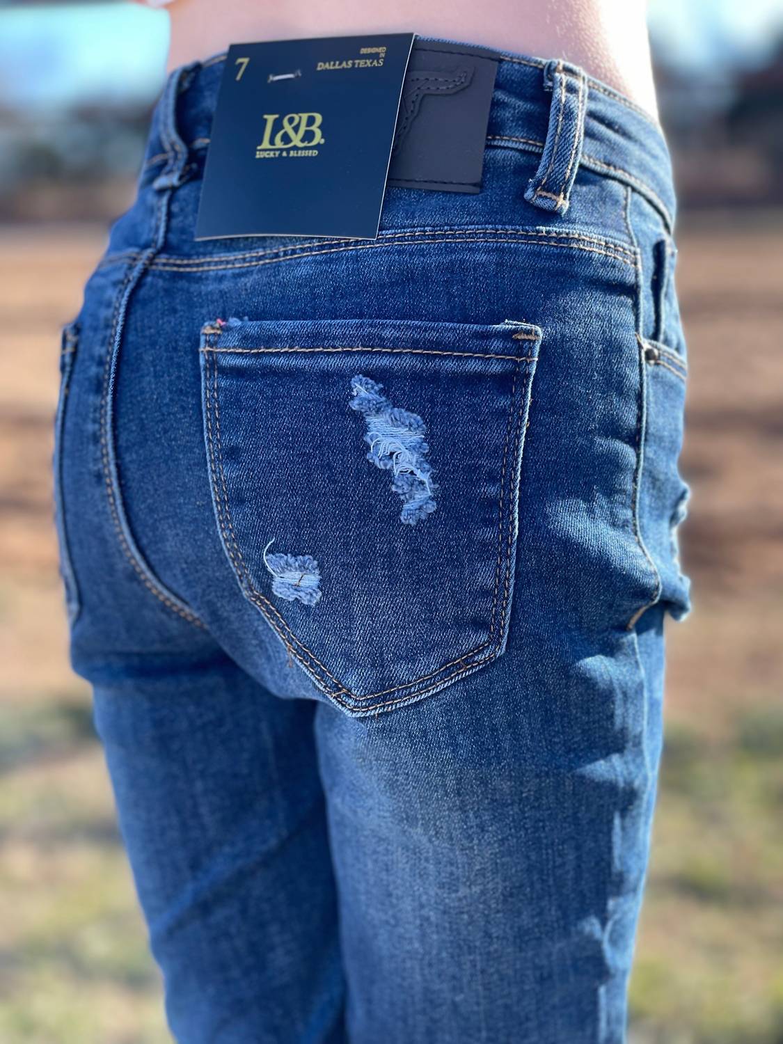 Lucky & Blessed - Girl's Mid Rise Skinny Jeans