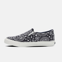Lamo Women's Classic Piper Exotic Slip-on Shoe in navy paisley - women's sneaker - view 4