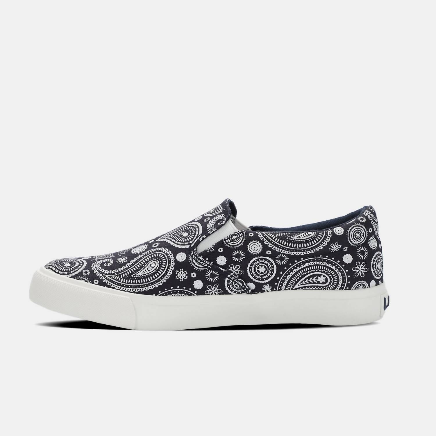 Lamo Women's Classic Piper Exotic Slip-on Shoe in navy paisley - women's sneaker - view 4