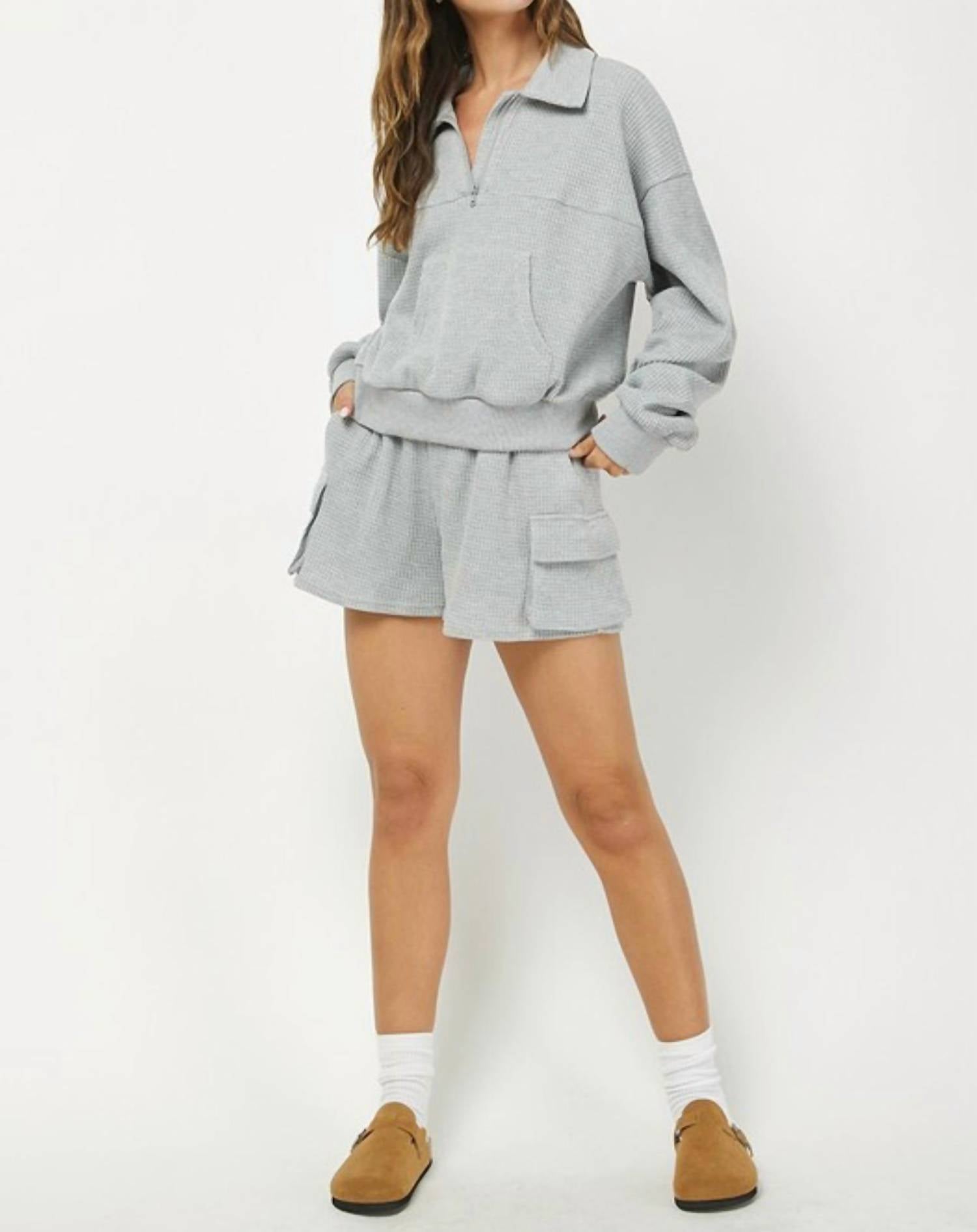 Needii - Willow Waffle Knit Sweatshirt