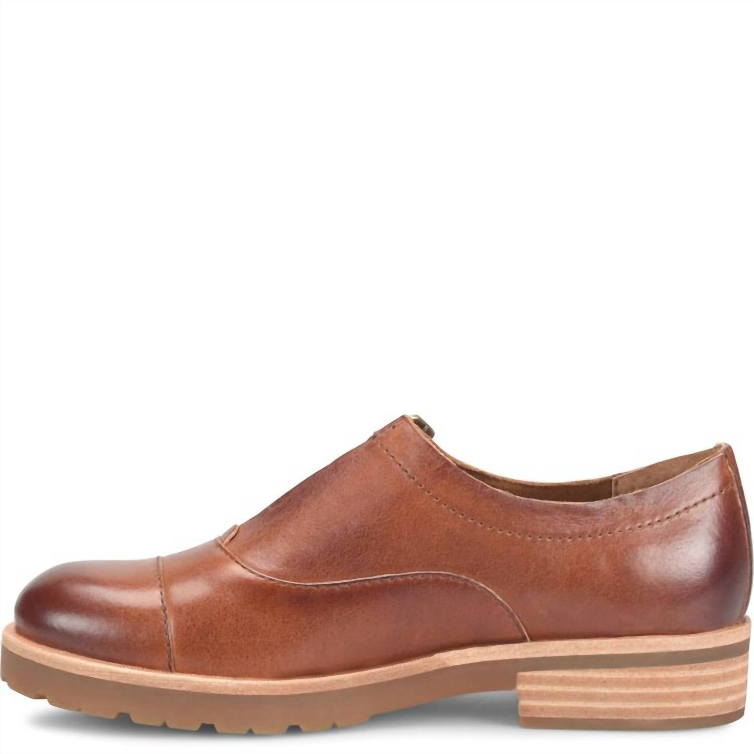 KORK-EASE Women's Cloetta Monk Strap Loafer in tan - women's flats - detail view