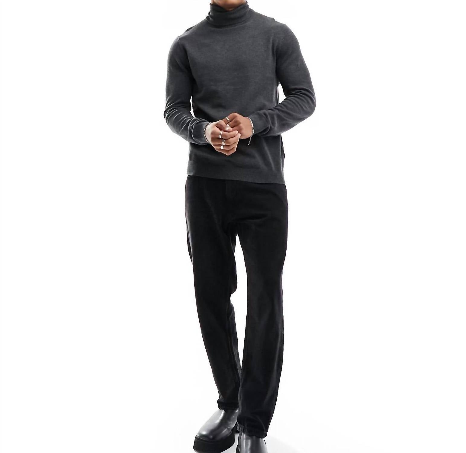 Soulstar - Knitted Roll Neck Sweater
