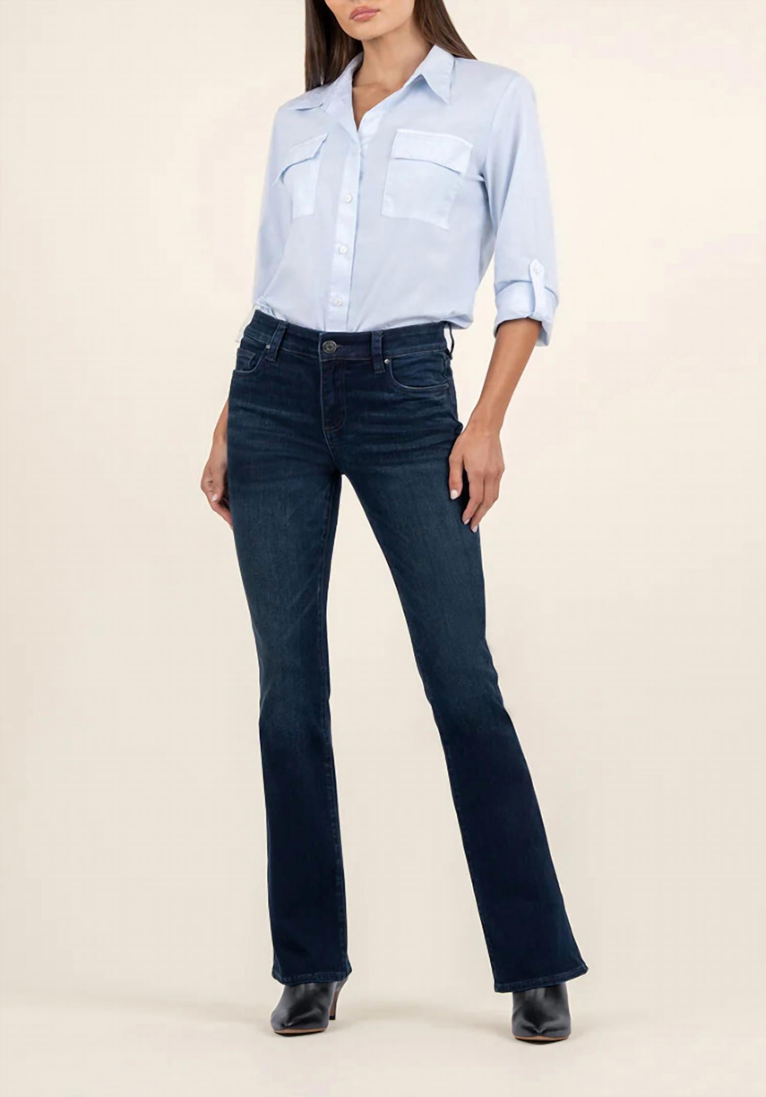 Kut From The Kloth - Natalie Mid Rise Flare Jean