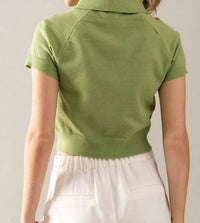 Urban Daizy - Cropped Polo Shirt