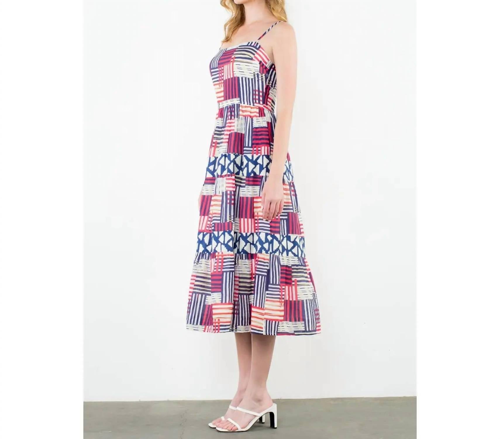Thml - Strap Tiered Print Dress