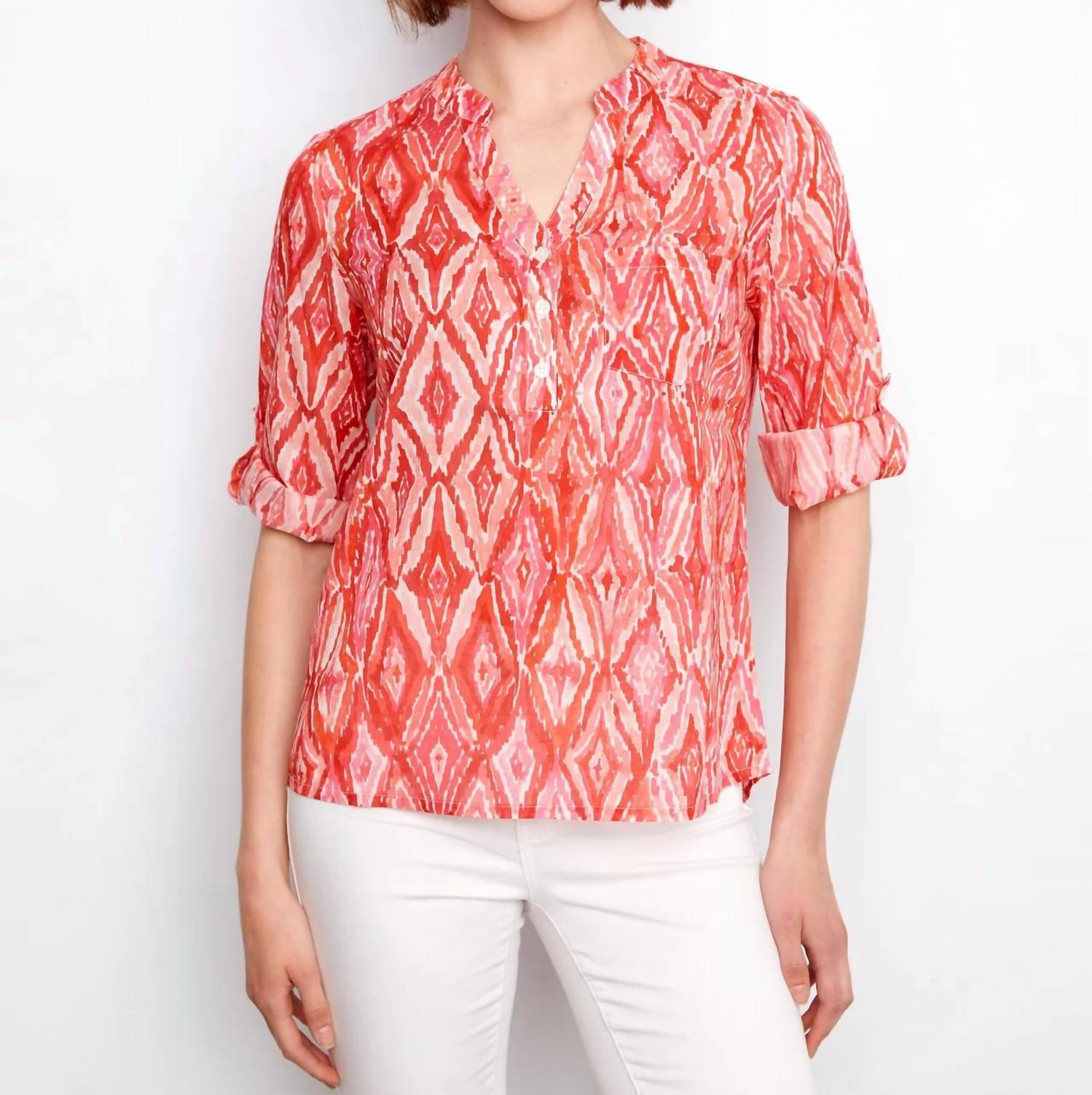 Charlie B - Geometric Print Blouse