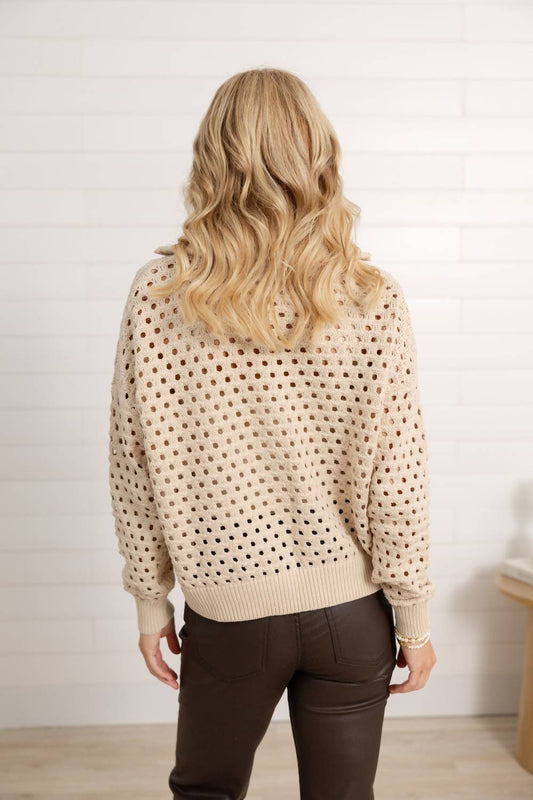 Elan - Crochet Knit Sweater