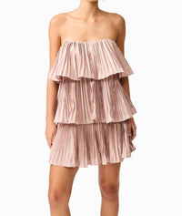 Elliatt - Lison Tiered Strapless Mini Dress