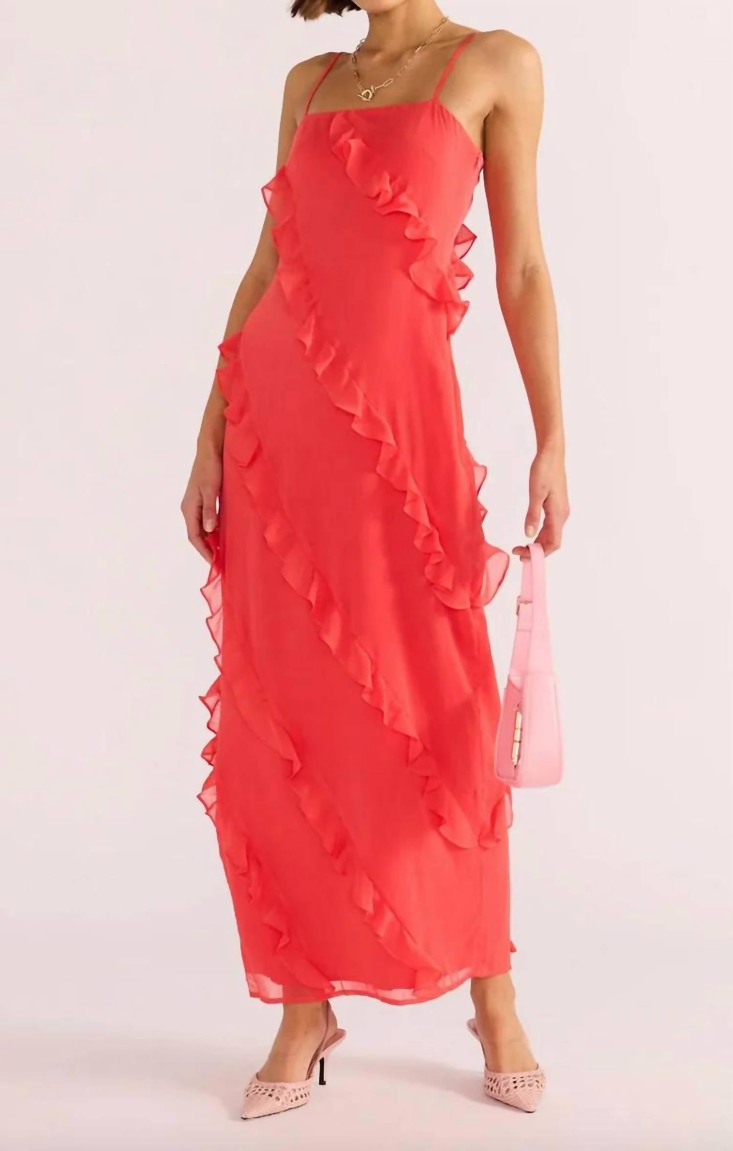 Minkpink - VENUS RUFFLE MAXI DRESS