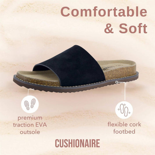 Cushionaire - Women's Ritual Suede Slides