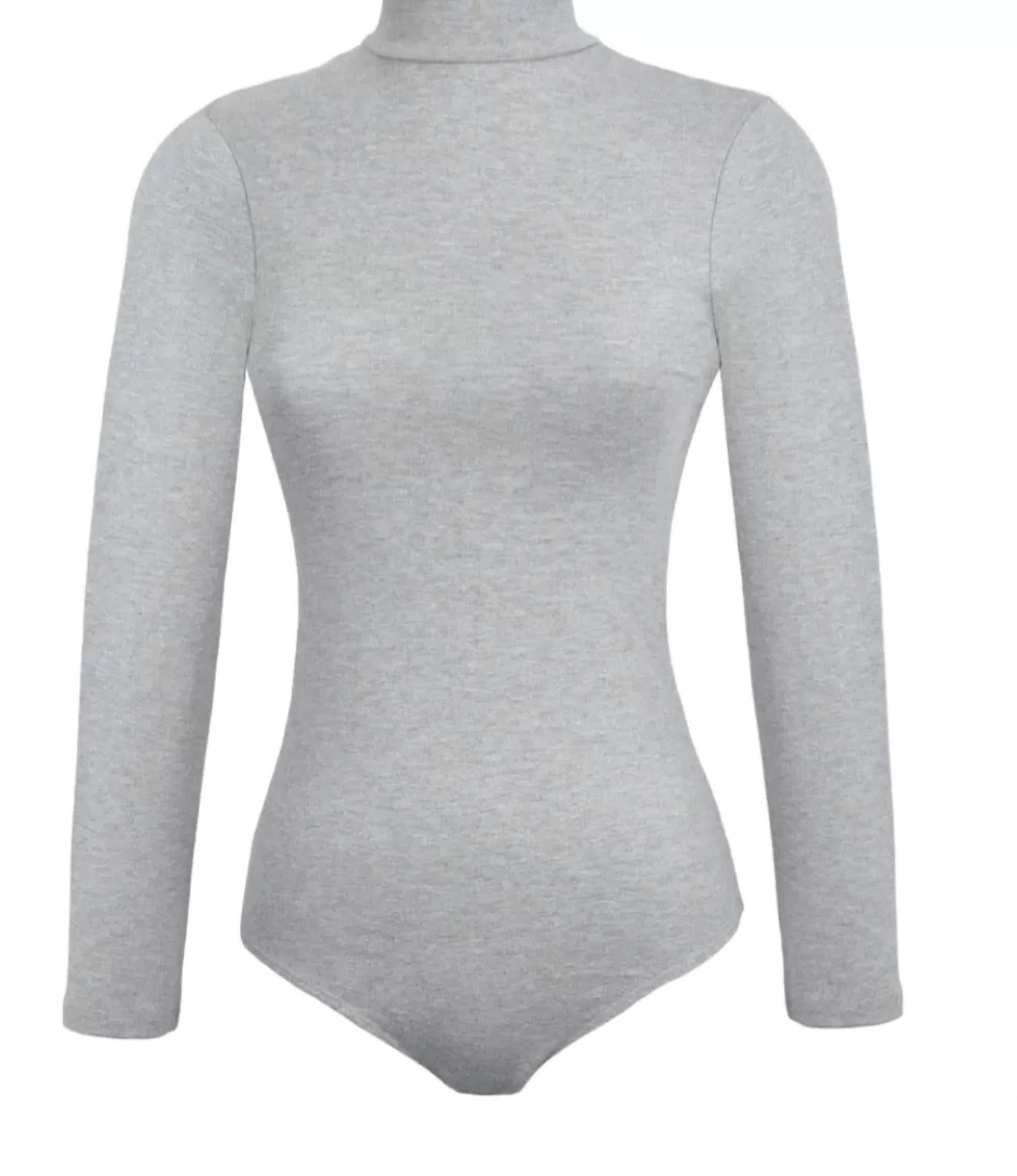 American Apparel - Cropped Top Bodysuit Long Sleeves