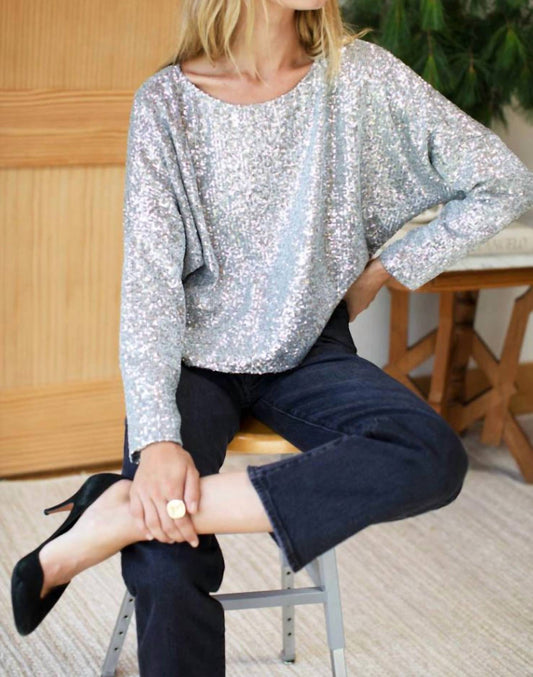 Keyhole Sequin Top