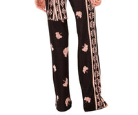 Misa Los Angeles Nuela Pants in ginko border - women's pants - detail view