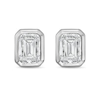Diana M Jewels - Women's Emerald Lab-grown Diamond Stud Earrings (2.00 Tcw) - Classic