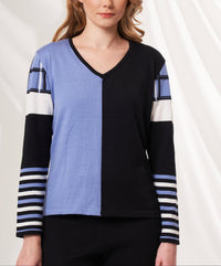 Angel Apparel - Colorblock Knit Top