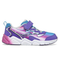 SAUCONY Kid's Flash Ac 3.0 Sneaker in teal purple chrome - kids' sneaker