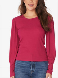 Bobi - Ribbed Side Panel Long Sleeve Tee