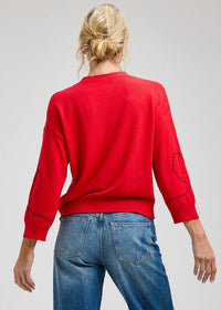 Zaket & Plover - Heart Wide Sleeve Cardigan