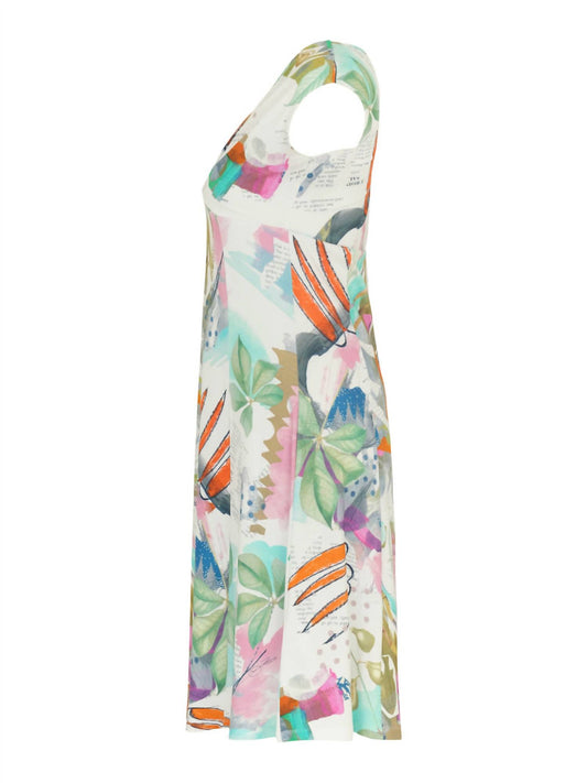 Dolcezza - Simply Art 'happy With Spring' Print Dress