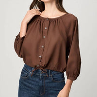 Paige - Kinzie Button-front Top